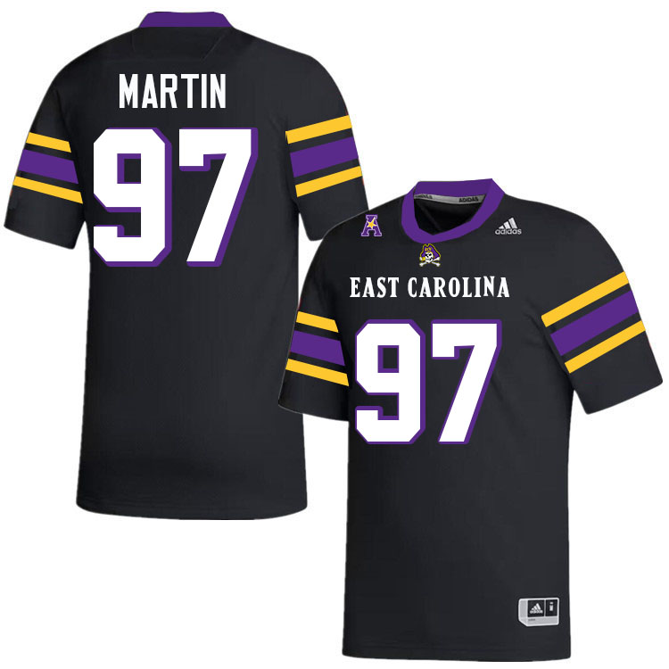 #97 Jacoby Martin East Carolina Pirates College Football Jersey Stitched-Black